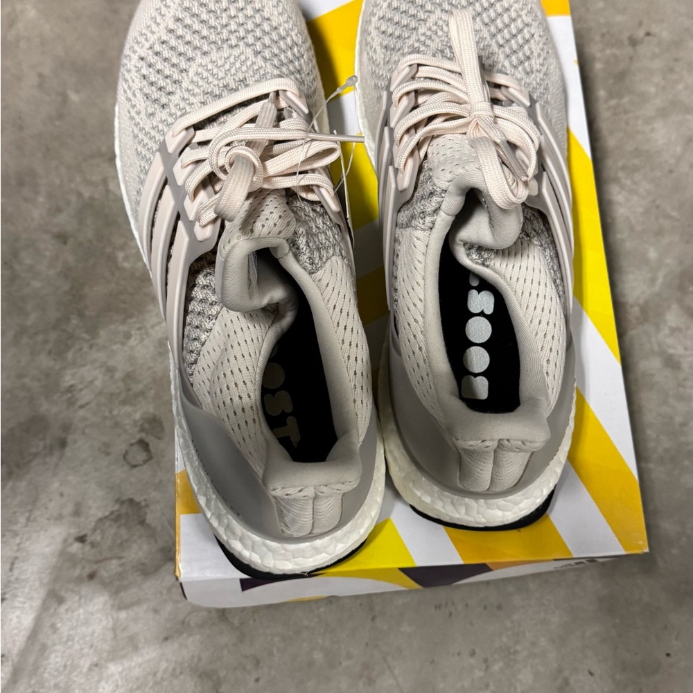 Adidas Light Tan Knit Sneakers - Picture 8 of 10